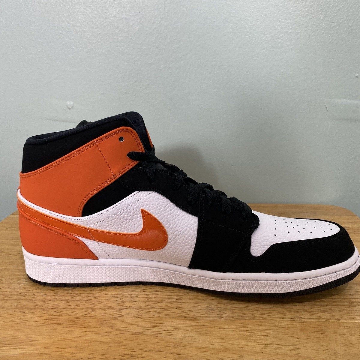 Nike Air Jordan 1 Mid Black Starfish Shattered Backboard Sz 14