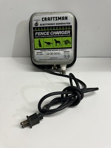 Vintage Craftsman Electronic Generated Fence Charger Small Animal Garden AC 
