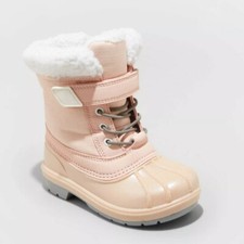 Cat Jack Toddler Girls' Journey Winter Boots w/ Faux Fur Pink sz 5 or 7 NWT