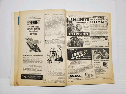 Vintage Popular Electronics Magazine May 1959 Large Screen Projector Fix Radio - Picture 5 of 16
