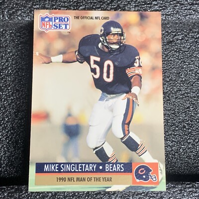 MIKE SINGLETARY - 1991 NFL Pro Set Football Bears 1990 Man of the Year #5