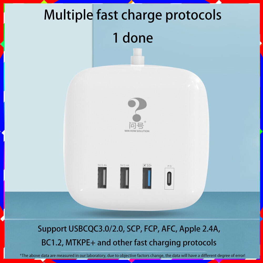 5V 3.2A Multi-Port USB Hub Desktop Charger for Travel