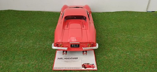 FERRARI DINO 246 GT rouge clair coupé 1/18 ANSON voiture miniature de collection - Imagen 6 de 8