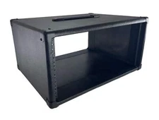 PROCRAFT 5U 16" Deep Rack Case in Black Tolex Wrap - Top Handle Black Hardware