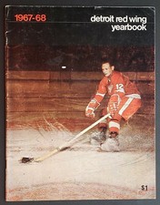 1967-1968 NHL Detroit Red Wings Yearbook Autographed By Crozier Smith, Anderson