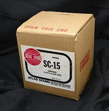 SC-15 Atlas Sound 15 Watt Loudspeaker 8 Ohm Indoor/Outdoor Beige