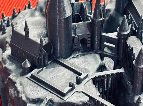 Hogwarts Castle Free Shipping!! model great detail Black color 17.21x24x12.1 cm - Picture 3 of 10