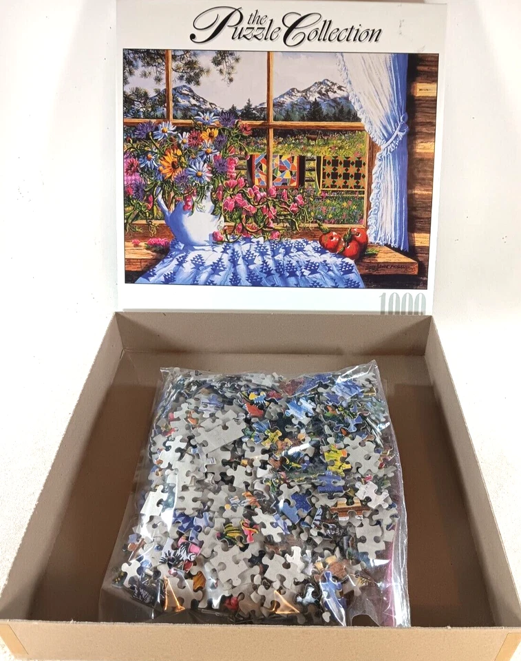 Log Cabin Quilts 1000 Piece Jigsaw Puzzle The Puzzle Collection by RoseArt - Image 4 of 4