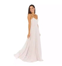 SHOW ME YOUR MUMU Faith Chiffon Show Me The Ring Crisp Maxi Dress Size S