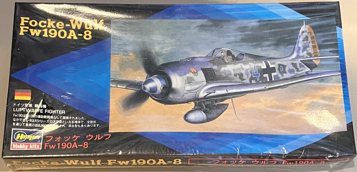 航空機・ヘリコプター Hasegawa Focke-Wulf Fw 190A/D 1/72 Hasegawa Hobby Kits Japan 1/72 Focke-Wulf Fw190A-8 Model