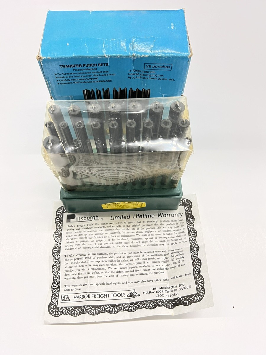 Pittsburgh 28 Piece Transfer Punch Set for sale online | eBay