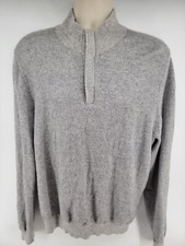 The Men's Store Bloomingdale's Wool Cashmere Sweater Size XL Gray