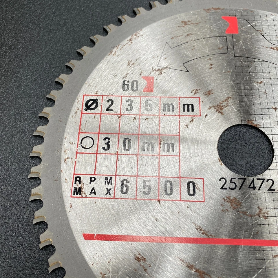 Piranha 235mm x 30mm 60T TCT Curved Tooth Circular Saw Blade Wood. Fine - Image 2 of 4