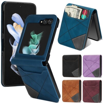 Handyhlle fr Samsung Galaxy Z Flip 6 5 4 3 PU Leder Tasche Schutz Case  Cover | eBay.de