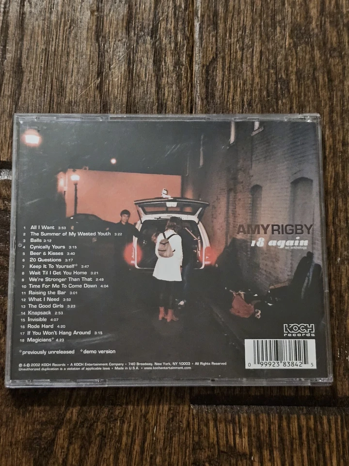 18 Again: An Anthology by Amy Rigby (CD, May-2002, Koch International) Very Good Foto 3 de 4