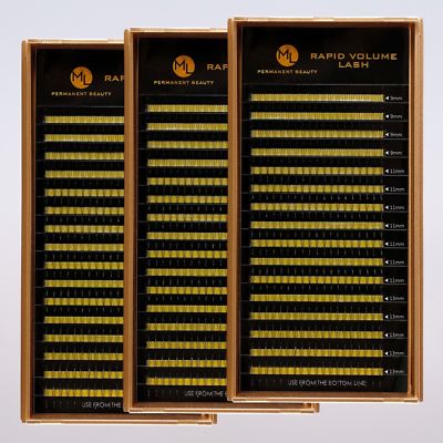 Einzelwimpern Volumen Wimpern 3D Set C D-Curl 0,05mm 0,07mm Russian Volume 912 F