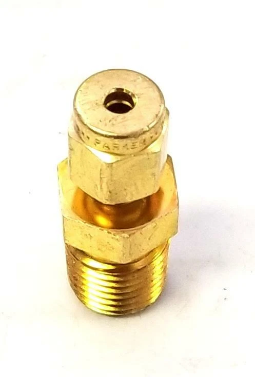 New Parker CPI-2-B Brass Compression Fitting 1/4" NPT 1/8" Tubing (2 Available) - Image 4 of 4