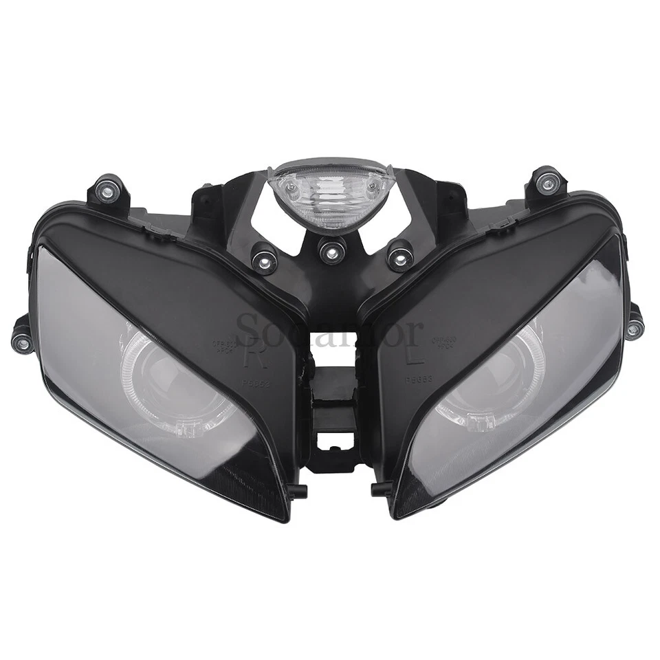 Conjunto completo faro blanco ojo de ángel luz para Honda CBR600RR F5 2003-2006 Foto 2 de 4