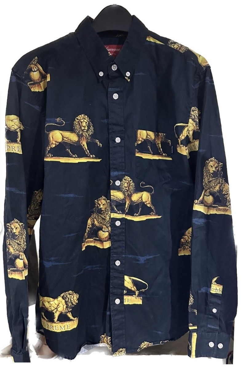 Rare Vintage Supreme Golden Lions Button Up Down Size M | eBay Rare Vintage Supreme Golden Lions Button Up Down Size M | eBay