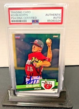 Kevin Kopps autograph signed 2021 Fort Wayne Tincaps baseball card PSA SLAB