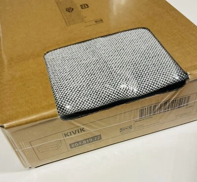 Housse IKEA Kivik pour tabouret Tallmyra blanc/noir 804.819.72 neuve emballage d'origine cover - Photo 1/4