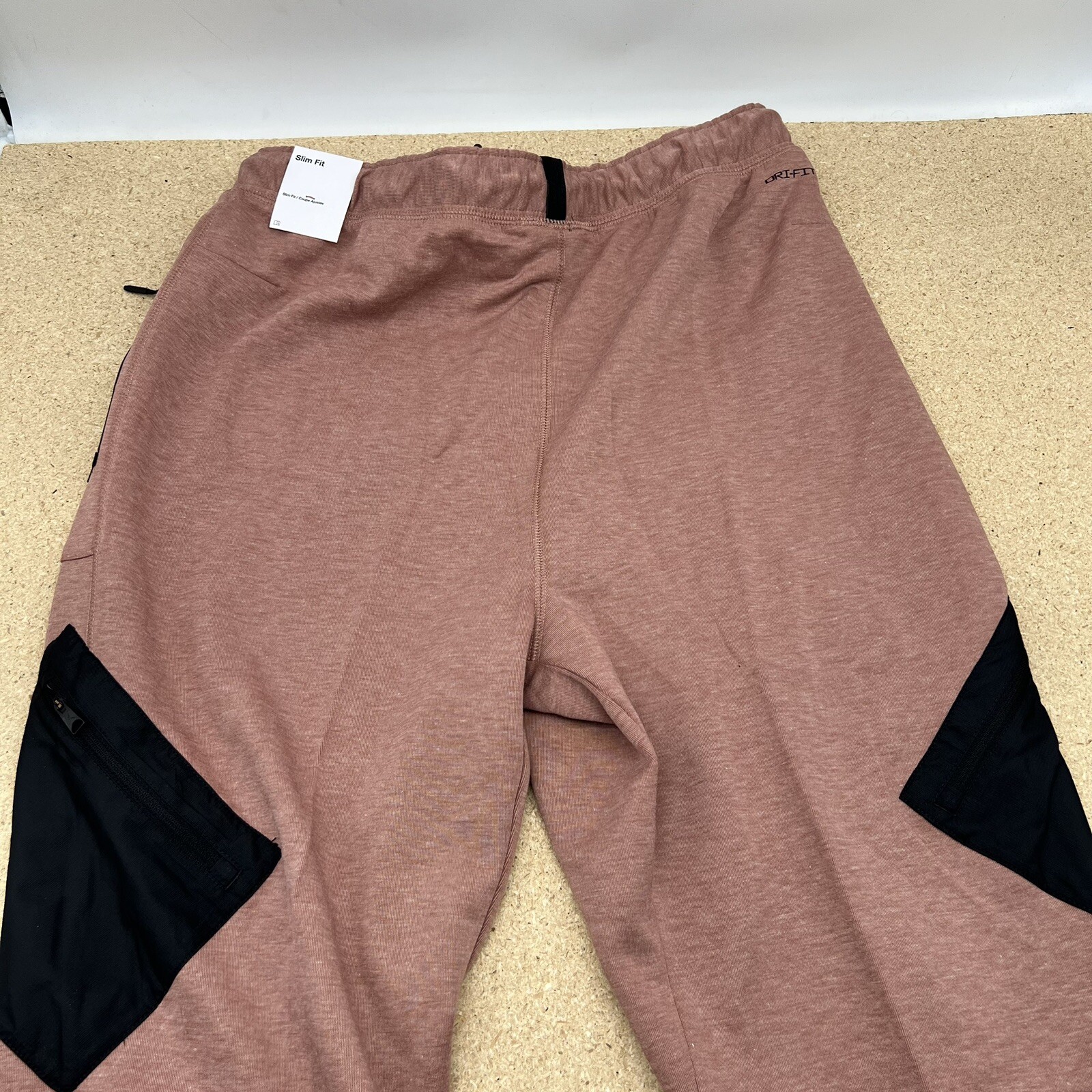 NEW XL Jordan Dri Fit Statement Fleece Track Pants SLIM Fit Men Coral DJ0873-668 thumbnail 7
