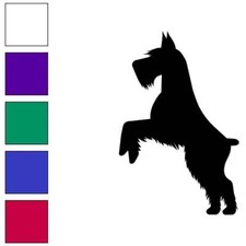 Schnauzer Jumping Dog, Vinyl Decal Sticker, Multiple Colors  Sizes 6581