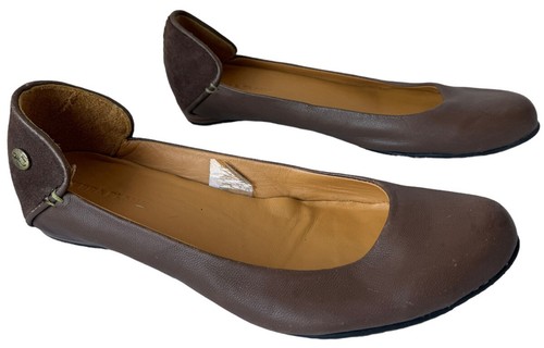 Terra Plana Flats Womens 8 Brown Ballet Flat Eco Leather Classic Casual Comfort - Picture 3 of 11