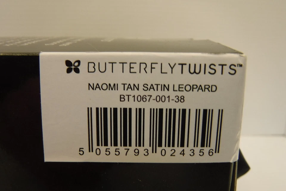 BUTTERFLY TWIST NAOMI BRONCEADO SATINADO LEOPARDO PLEGABLE BALLET PLANOS TALLA 7 NUEVO EN CAJA Foto 2 de 4