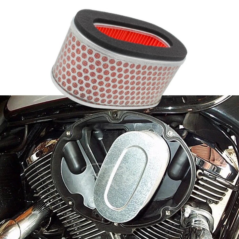 Air Filter Cleaner For Honda VT750 Shadow / VT400 Shadow – 17213-MBA-010 (Oval, Resin + Metal, Clip-On)