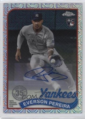 2024 Series 1 1989 Topps Chrome Silver Pack Everson Pereira Rookie Auto RC 17rk