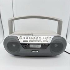 Sony CFD-S05 CD Cassette AM FM Radio Portable Boombox CD-R/RW Tested