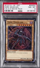 2016 YU-GI-OH! THE DARK SIDE OF DIMENSIONS MOVIE PACK #EN054 DARK MAGICIAN PSA 8