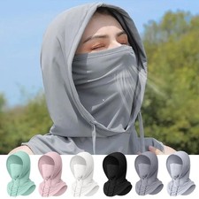 Summer Balaclava Face Mask Cooling Neck Gaiter Breathable Face Cover Sun Shield