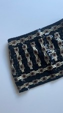 PINKO Black Sequin Embellished Mini Skirt / Vintage
