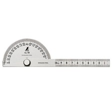 Shinwa Stainless Steel Protractor Gauge 62499 No. 19 153mm 