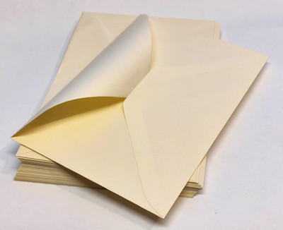 25x PREMIUM Briefumschläge CREME chamois 100g TOP Quality DIN A5 / 157x225mm