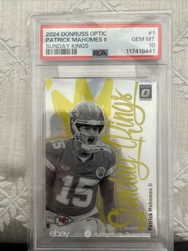 2024 PANINI DONRUSS OPTIC SUNDAY KINGS #1 PATRICK MAHOMES II PSA 10