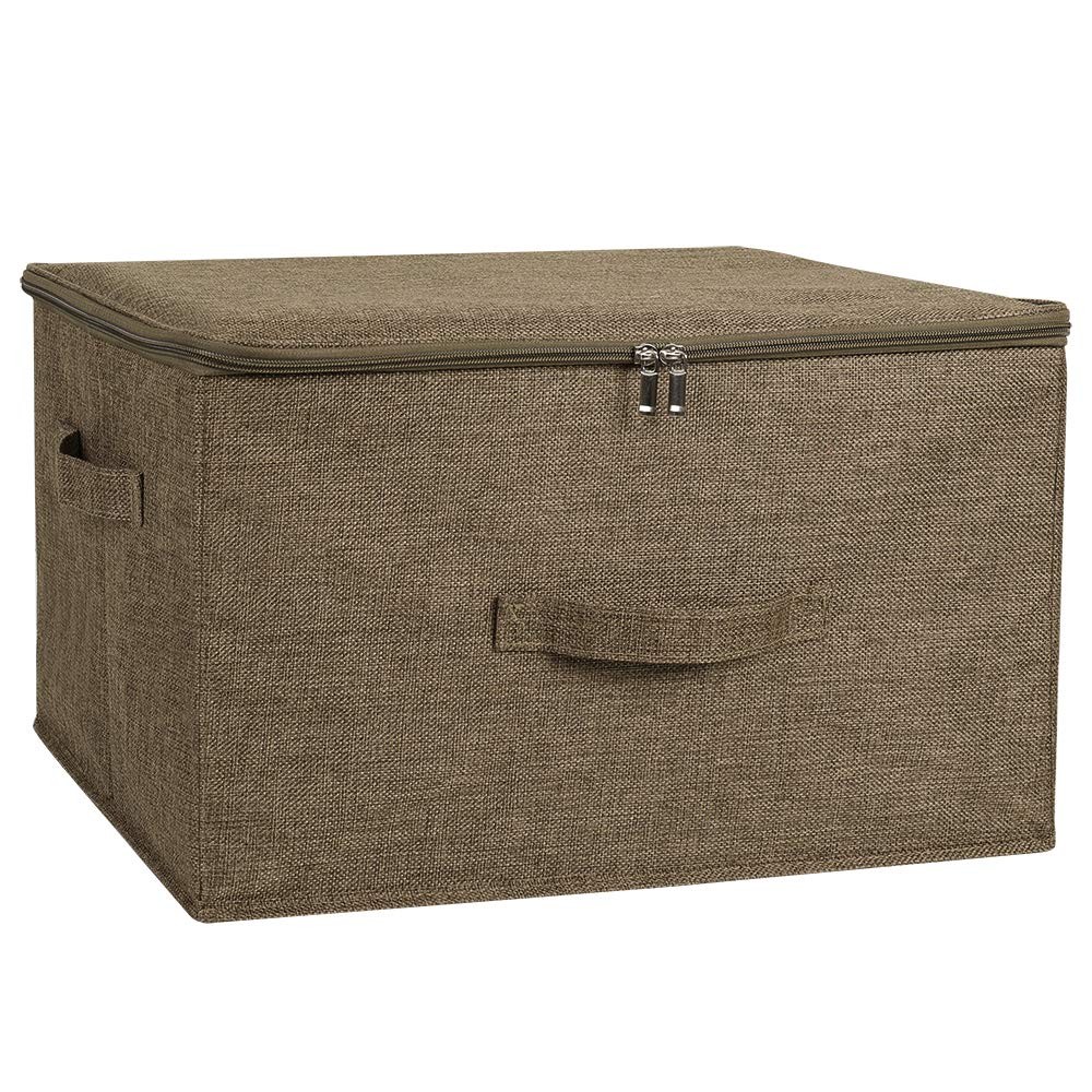 36Qt Zippered Fabric Storage Bins with Lids for Organizing Cubes & Baskets-image