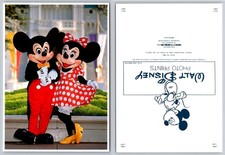 Mickey & Minnie Mouse Photo Print Walt Disney World Castle 1984 Florida