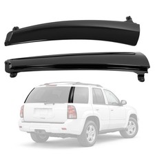 Outer D-pillar Molding For 2002-2009 Chevrolet Trailblazer Pair Gloss Black