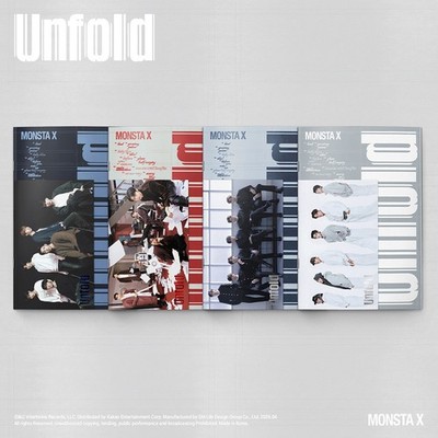 MONSTA X [UNFOLD] America 1st Album CD-R+Photo Book+2 Card+Sticker+Poster+GIFT