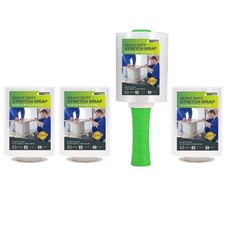Mini Clear Stretch Wrap Film for Moving,5''x1000ft,4 Rolls Plastic Wrap Refills