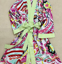 Brand New Floral Cotton Kimono Short Robe Getting Ready Robe Bridesmaid robe