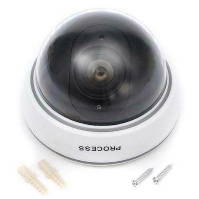 Indoor Outdoor Red LED Dummy Dome Camera Blinking Light Simulation Camera 