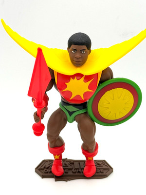 Masters of the Universe Origins Sun Man action figure 2021 Complete Motu W/STAND