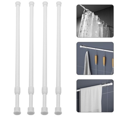  4 Pcs Federbelastung Vorhangstange Verstellbare Fenstervorhangstange