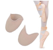 Ballet Dance Pointe Shoe Socks Pad, Toe Pouches Pad, Knitted Fabric Toe Cap C...