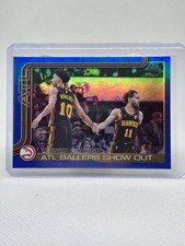 2025-26 Topps Basketball #282 Hawks Fly High ATL Ballers Show Out Blue /150