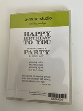 Stamp set called "Birthday Greetings" by A Muse Studio